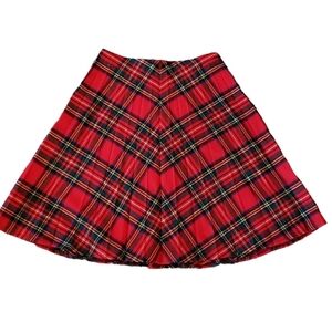 Vtg Laird Portch of Scotland Plaid Wool Skirt